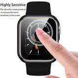 Smart Watch Screen Glass+Cover For Apple Watch Case 6 5 4 3 2 1 SE Watch Accessorie Screen Protector Apple Watch Serie 41mm 42mm 44mm 40mm 38mm; Without Watch