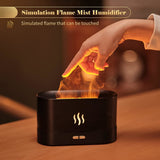 Flame Air Diffuser Humidifier,Upgraded Scent Diffuser For Essential Oils,Ultrasonic Aromatherapy,Fire Mist Humidi With 2 Brightness,Auto-Off Function For Room Home Office